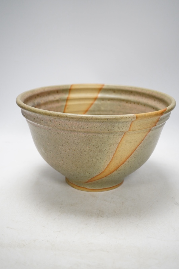 Peter Care - a studio stoneware bowl, 26cm diameter. Condition - good